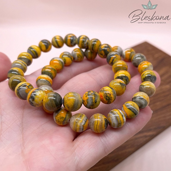 Агат индонезийский 9 мм сет 18 см