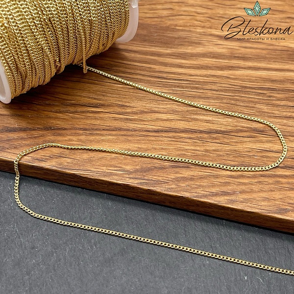Цепь №82-1 цвет золото 1,5 мм