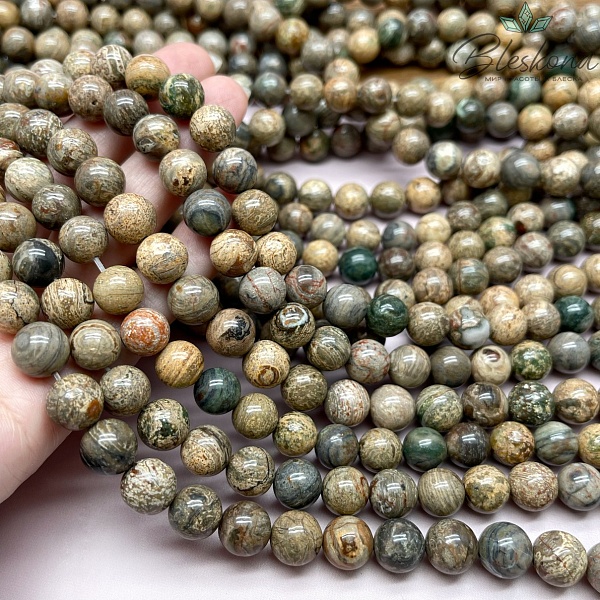 Яшма Серебристолистная 10,5 мм