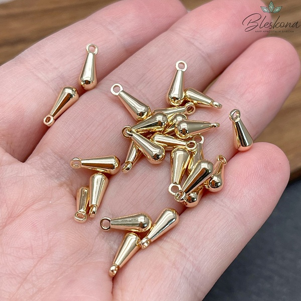 10*4 мм Цвет золото, Подвеска капля  