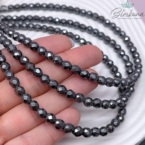 6мм Гематин имитация, огранка