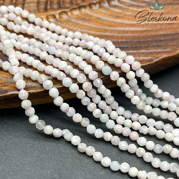 4 мм Кунцит микроогранка №1 (В-качество)