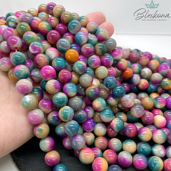 Агат с узором №15 10 мм