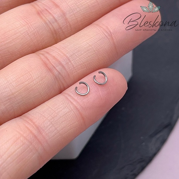 4*0,6 мм Цвет серебро, Колечки разъемные уп. 1 гр