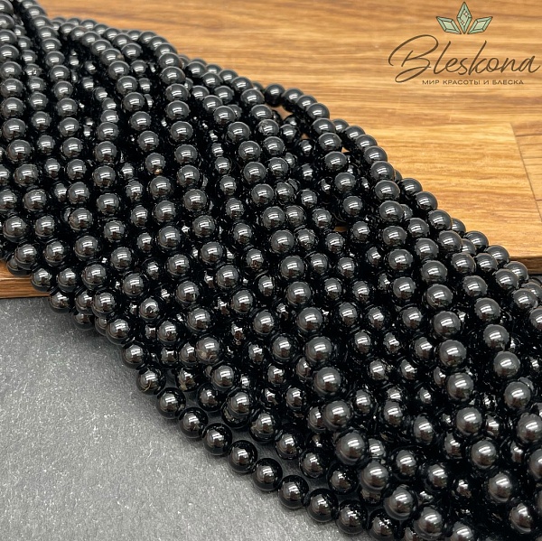 ⌀6мм Турмалин черный (Шерл) №1