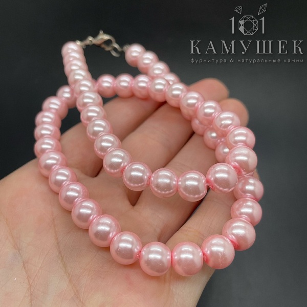 24*18 мм, Бусина Ювелирное стекло сиреневое