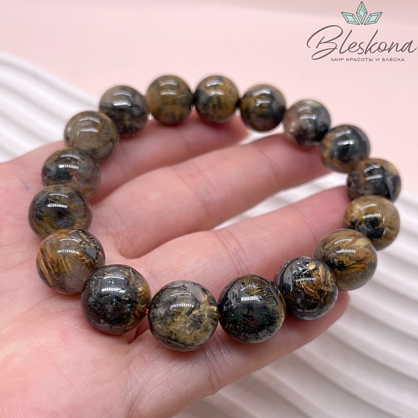  Кварц Рутиловый с включениями титана 12 мм сет 18 см