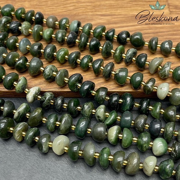 Нефрит галтовка (6-9)*(10-12) мм