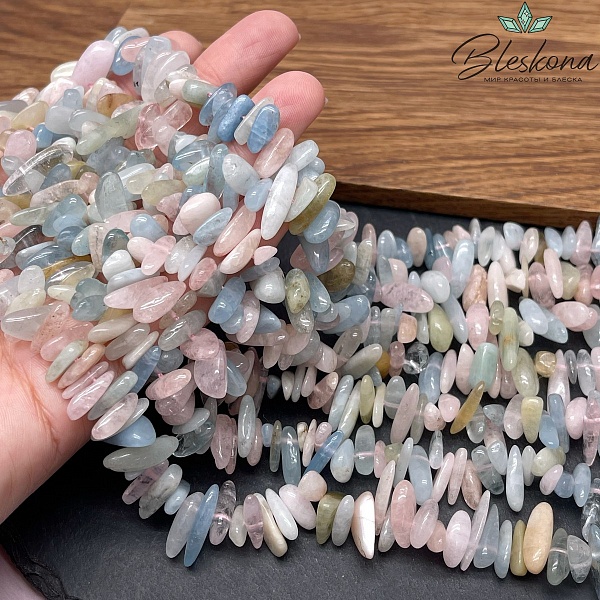 Берилл сколы шлифованные 10-22 мм