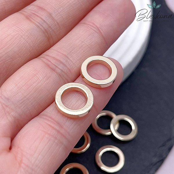 12 мм Цвет золото, Подвеска кольцо уп. 5 шт