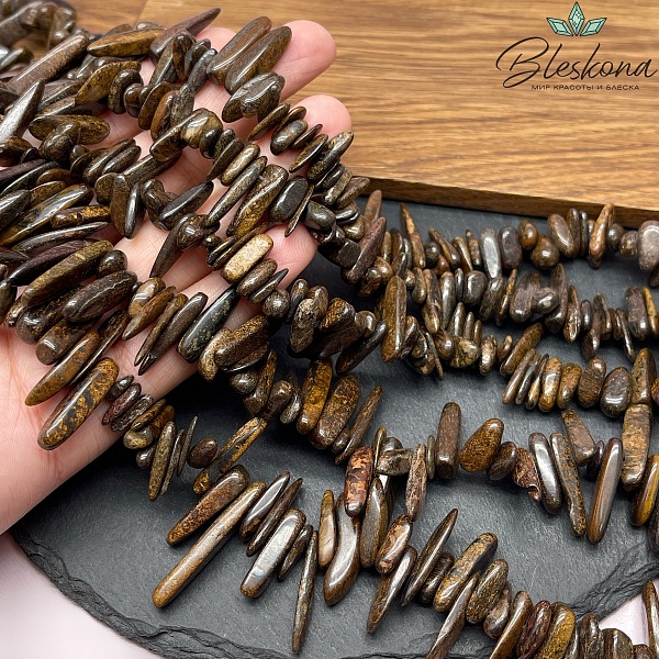 Бронзит сколы шлифованные 10-24 мм