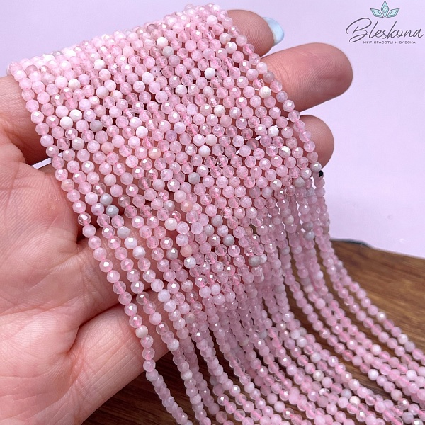 Морганит алмазная огранка №1 2,5 мм