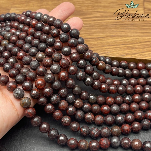 Кварц с включением гематита (Джеспилит) 8 мм