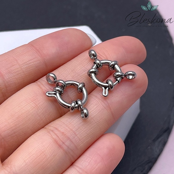 12 мм Цвет серебро, Замок штурвал