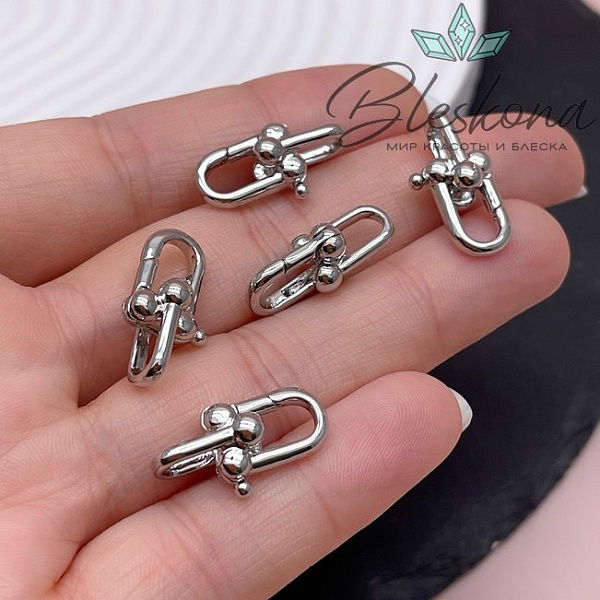 20 мм Цвет серебро, Замок Тиффани