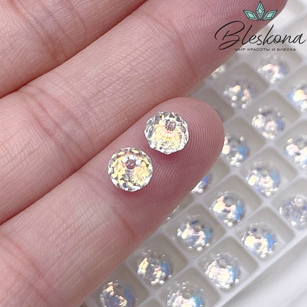 5040 Briolette Bead 6 мм Crystal Aurore Boreale (AB)