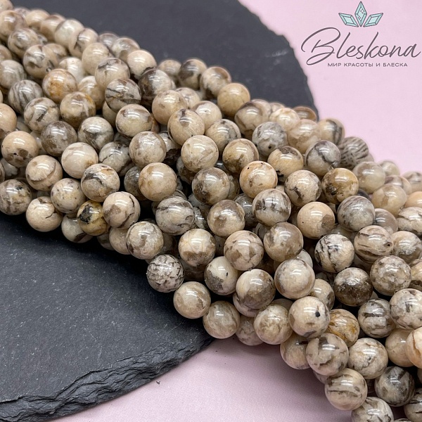 Зебровый полевой шпат 8 мм