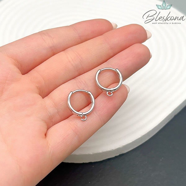 14,5мм Цвет серебро, Швензы Люкс №22