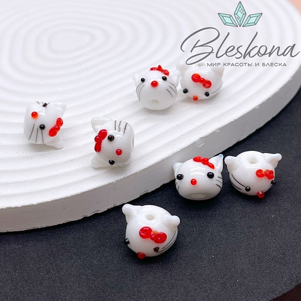 12*13 мм Бусина котенок