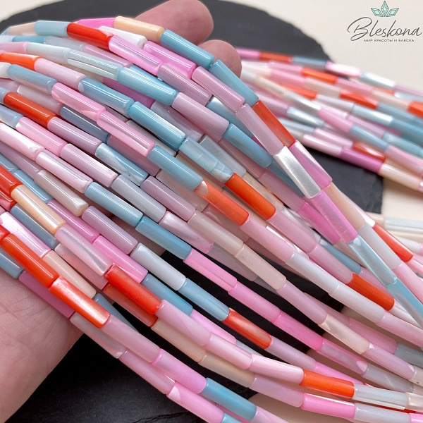 Перламутр микс трубочки 13*4 мм