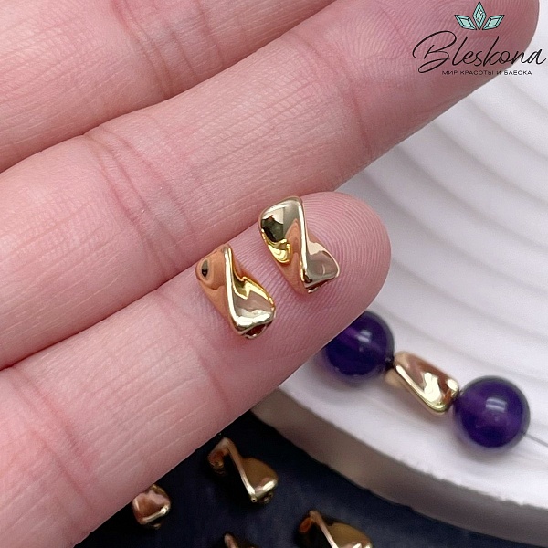 8*4,5 мм Цвет золото, Бусина Крученая 