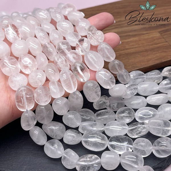 Горный хрусталь галтовка (14-16)*(11-12) мм