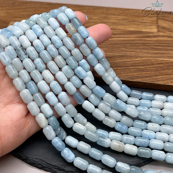 Аквамарин бочата 6*9 мм