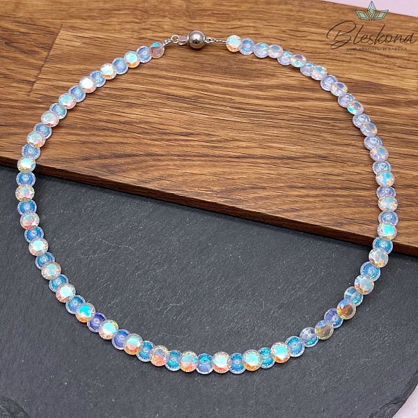 Циркон белый АВ конус огранка 7 мм (кубический цирконий, фианит) 