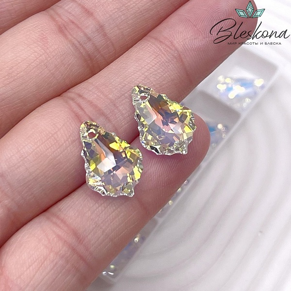6090 Baroque Pendant 16*11 мм Crystal Aurore Boreale (AB)