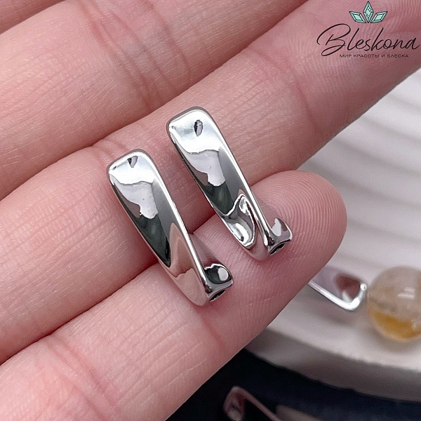 18*5,5 мм Цвет серебро, Бусина Крученая 