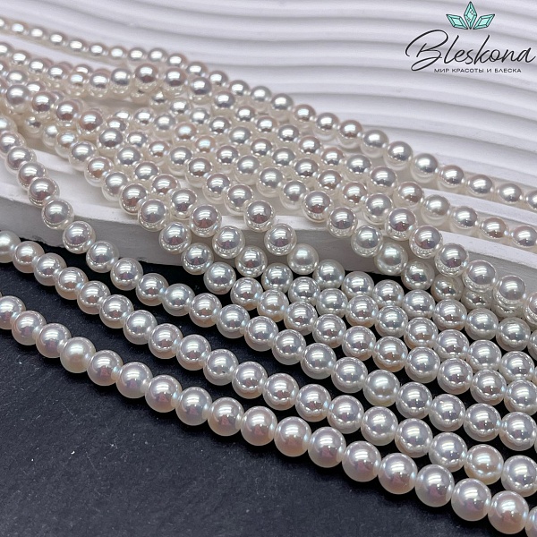 Жемчуг Майорка цвет жемчужный 6 мм