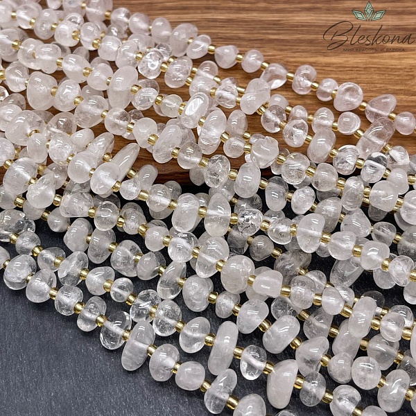 Горный хрусталь галтовка (6-12)*(5-6,5)мм