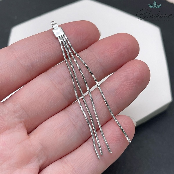 65*5 мм Цвет серебро, Подвеска шторка