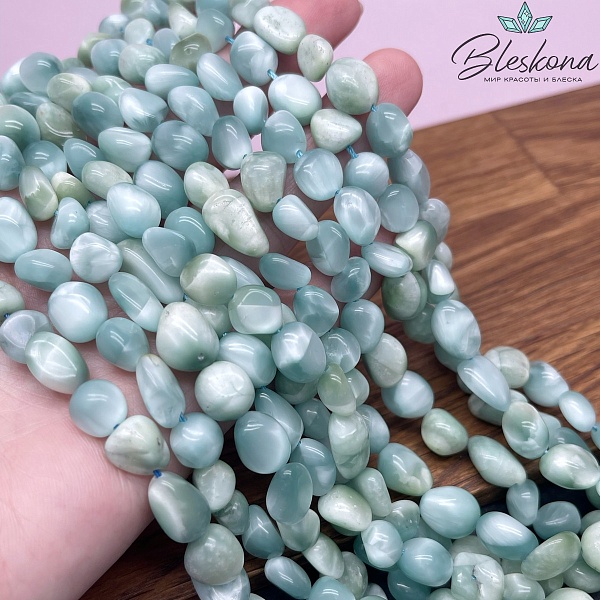 Волластонит (синтетический)  галтовка  8-10 мм 