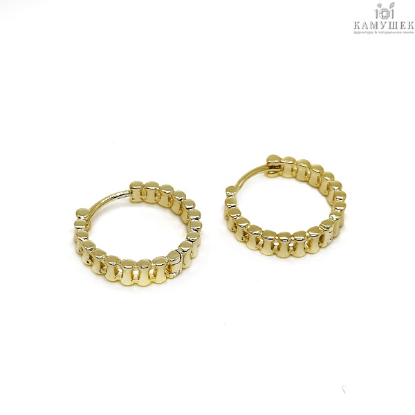 20мм Цвет золото, Швензы бублик Конго на увеличение Люкс