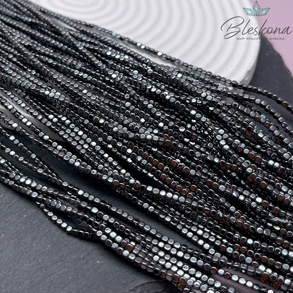 2 мм Гематин имитация, куб округленные стороны