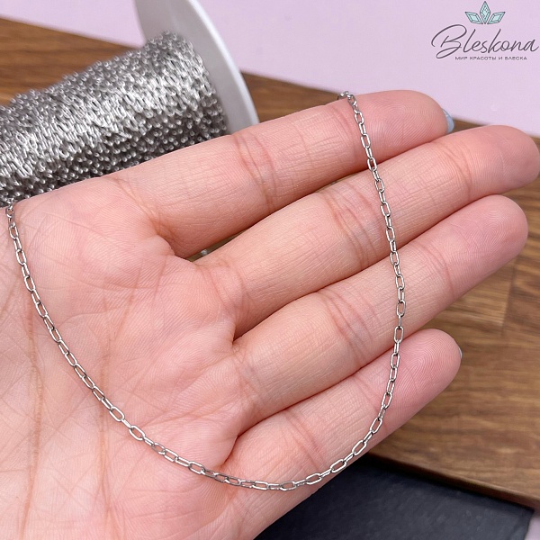 Цепь №Я4 Цвет серебро 3*1,7 мм
