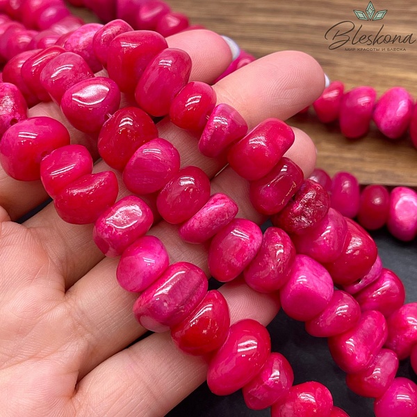 Оникс фриформ малиновый №1 (6-10)*(10-15) мм