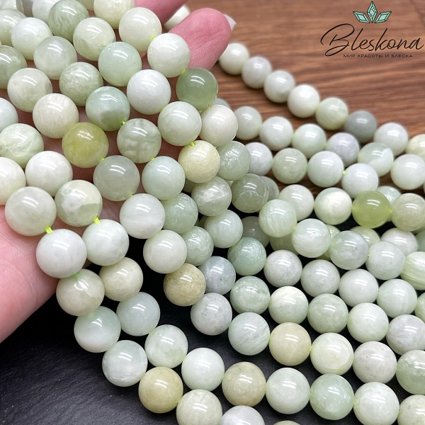 Жадеит зеленый №5 10 мм