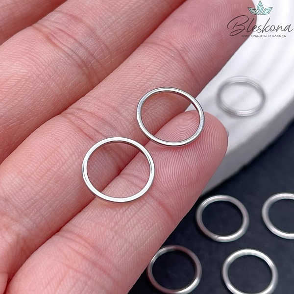 12 мм Цвет серебро, Подвеска Кольцо