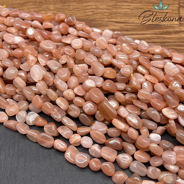 Солнечный камень галтовка №9 (8-10)*(7-9) мм