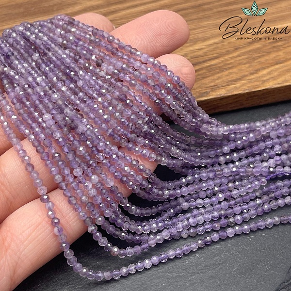Аметист алмазная огранка №2 2,5 мм