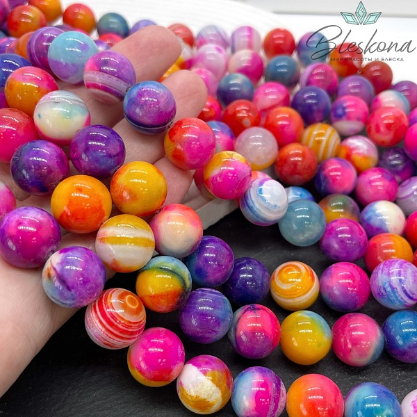 Агат с узором №22 14 мм