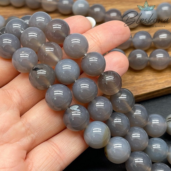 Агат серый 12мм