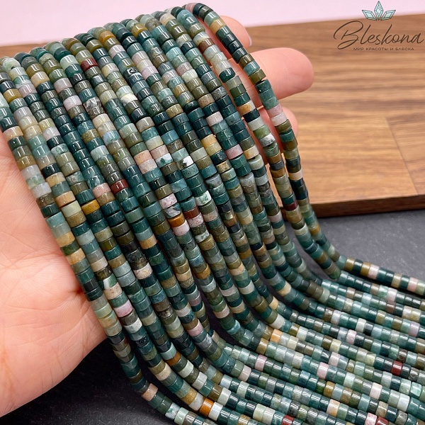 Агат индиский диски 4*2 мм