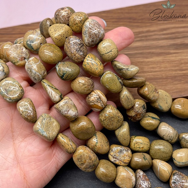 Каолинит с парагонитом галтовка (9-15)*(9-13) мм