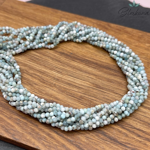 Ларимар алмазная огранка №1 2,5 мм