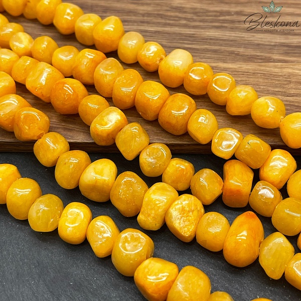 Оникс фриформ ярко- желтый (6-10)*(10-15) мм