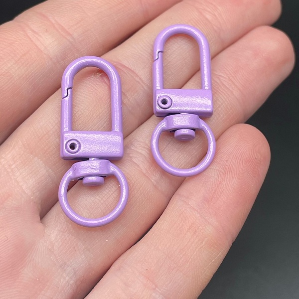 12*33,5мм , Замок крупный фиолетовая эмаль 