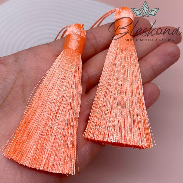 Кисть вискозный шелк Персиковая 8*1 см